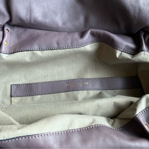 MARC JACOBS “Mercer” Leather Satchel‎ Shoulder Bag Lavender - Picture 8 of 11
